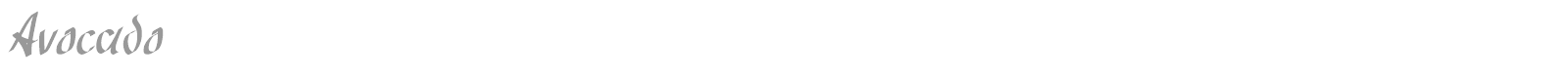 Avocado font preview