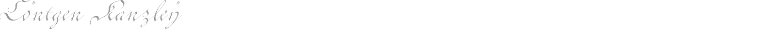 Coentgen Kanzley font preview