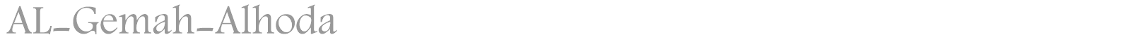 AL-Gemah-Alhoda font preview