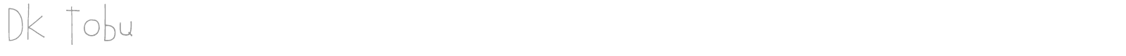 DK Tobu font preview
