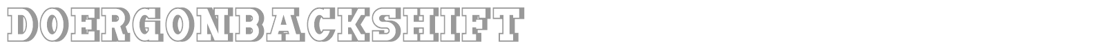 Doergon font preview