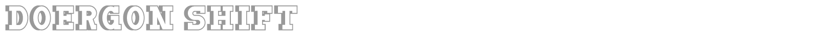 Doergon font preview