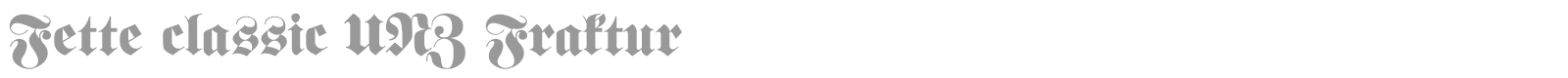 Fette Fraktur font preview
