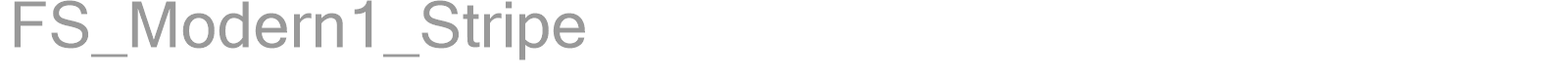 FS_Modern1_Stripe font preview