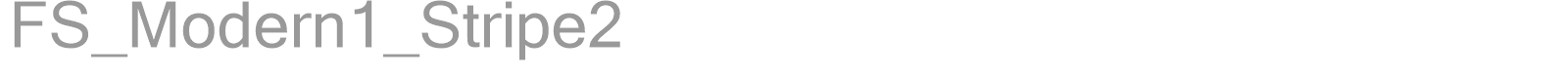 FS_Modern1_Stripe2 font preview