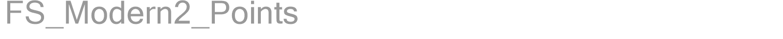 FS_Modern2_Points font preview