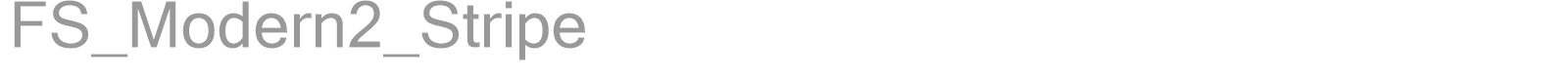 FS_Modern2_Stripe font preview