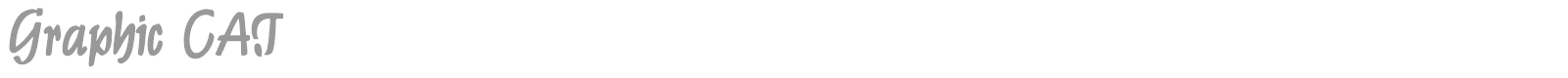 Graphic CAT font preview