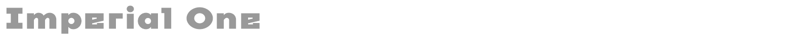 Imperial One font preview