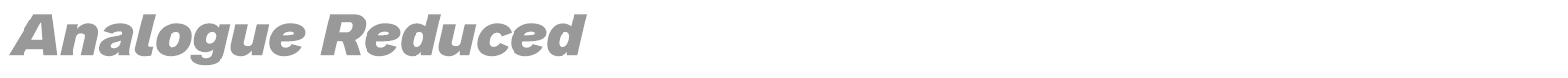 Analogue Reduced font preview