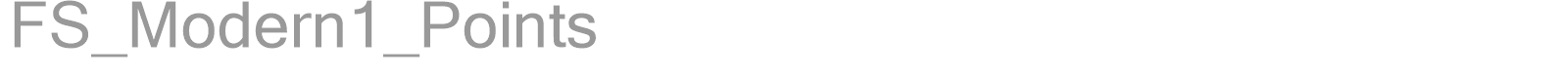 FS_Modern1_Points font preview