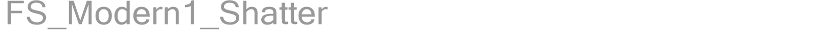 FS_Modern1_Shatter font preview