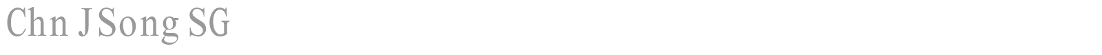 Chn JSong SG font preview