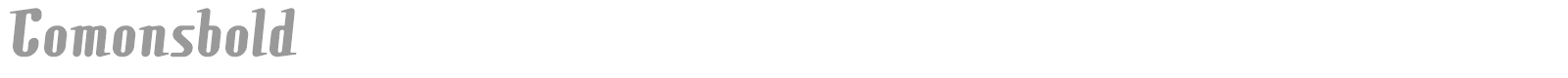 Comonsbold font preview