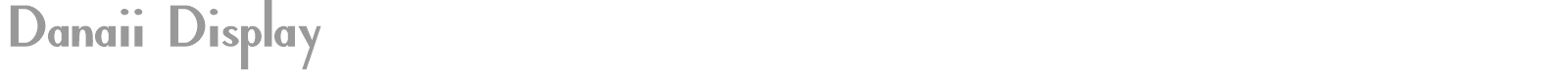 Danaii Display font preview