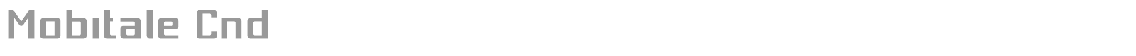 Mobitale font preview