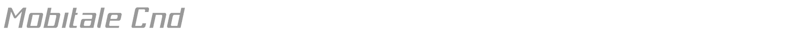 Mobitale font preview