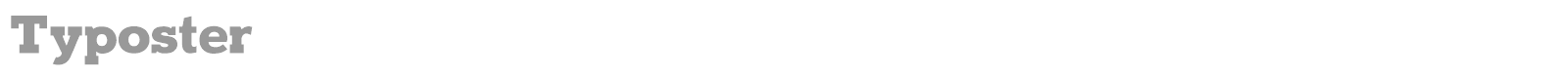 Typoster font preview