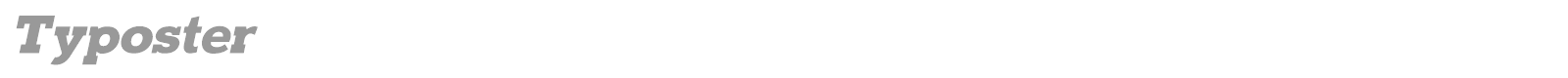 Typoster font preview