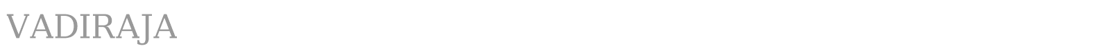 vadiraja font preview
