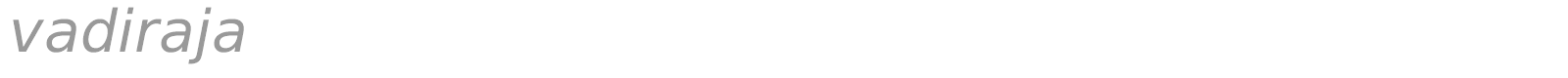 vadiraja font preview