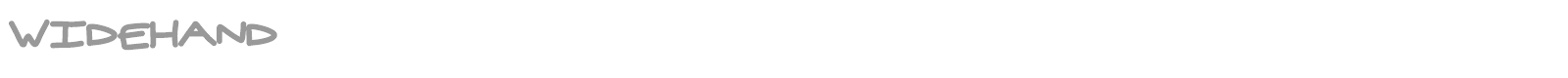 Widehand font preview