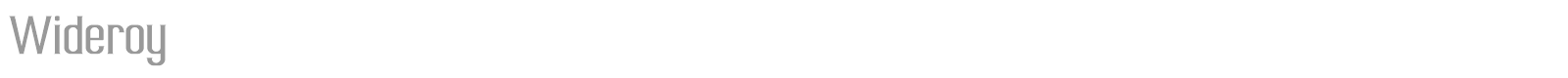 Wideroy font preview