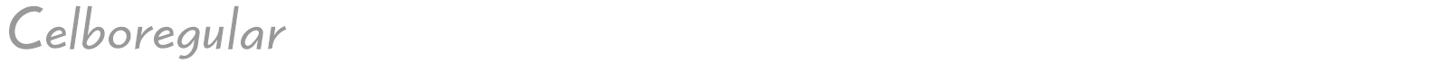 Celboregular font preview