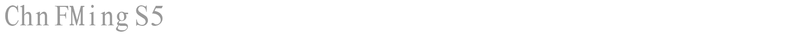 Chn FMing S5 font preview