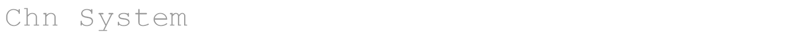 Chn System font preview