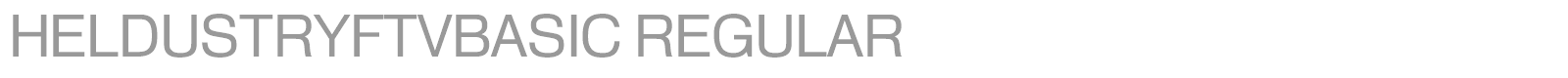 HeldustryFTVBasic font preview