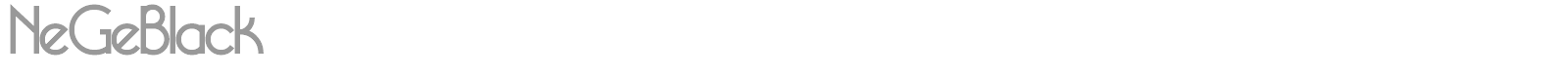 NeGeBlack font preview