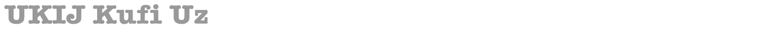 UKIJ Kufi Uz font preview