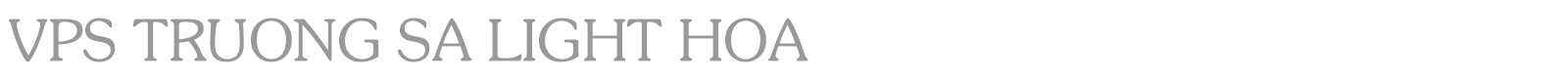 VPS Truong Sa Light Hoa font preview