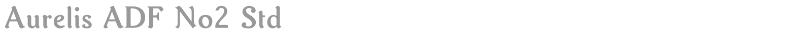 Aurelis ADF No2 Std font preview