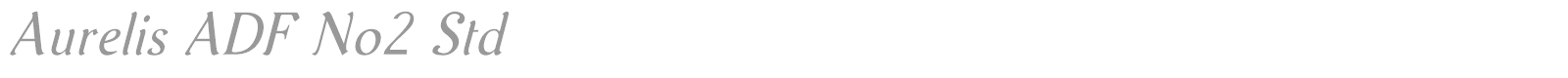 Aurelis ADF No2 Std font preview