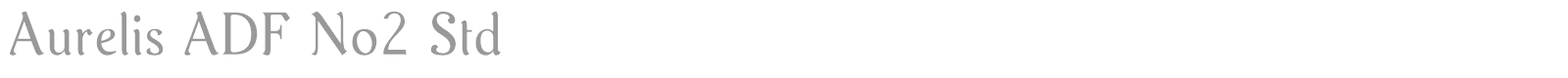 Aurelis ADF No2 Std font preview