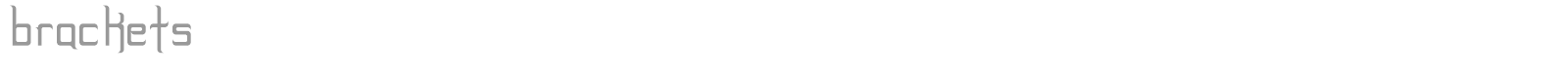 brackets font preview