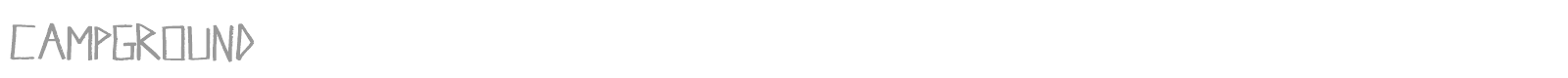 Campground font preview
