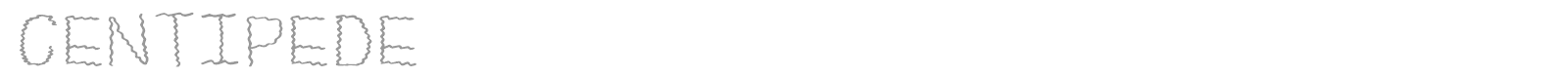 Centipede font preview
