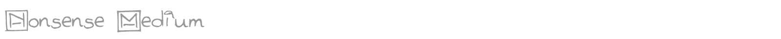 Nonsense font preview