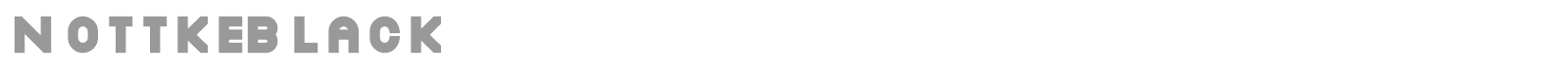 NottkeBlack font preview