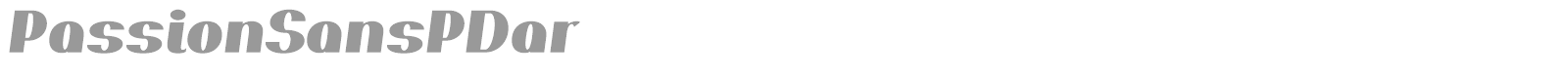 PassionSansPDar font preview