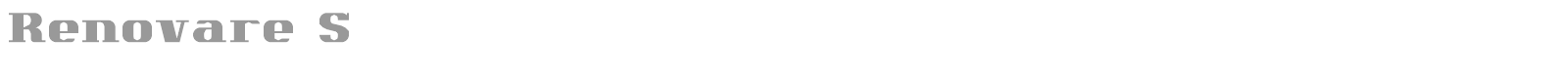 Renovare S1 font preview
