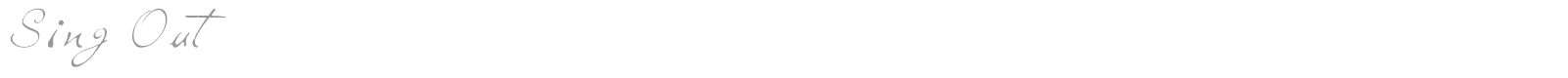 Sing Out font preview