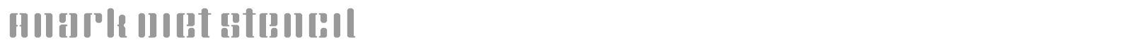 Anark Diet Stencil font preview