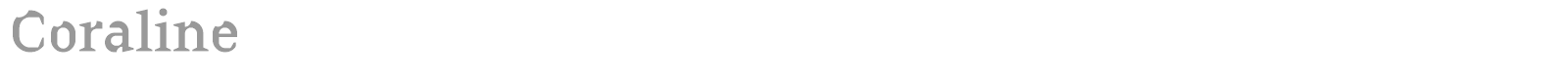 Coraline font preview
