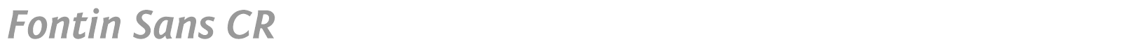 Fontin Sans CR font preview