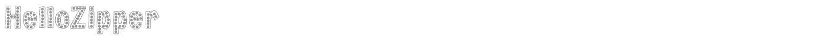 Hello Zipper font preview
