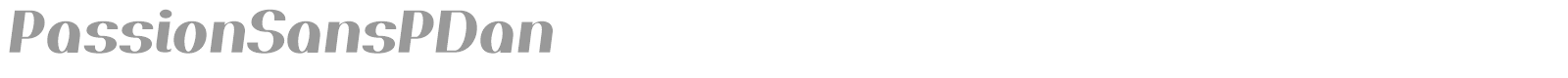 PassionSansPDan font preview